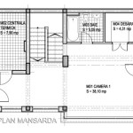 plan mansarda casa la calcan